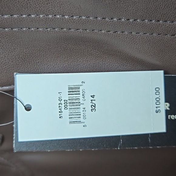 Banana Republic Mid Rise Full Length Bootcut Fit Vegan Leather Trouser Pants - Picture 10 of 13